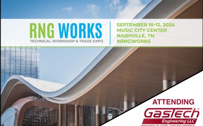 Gastech Engineering attending RNG Works Conference September 10-September 12, 2024 – in Nashville, TN by the Coalition for Renewable Natural Gas